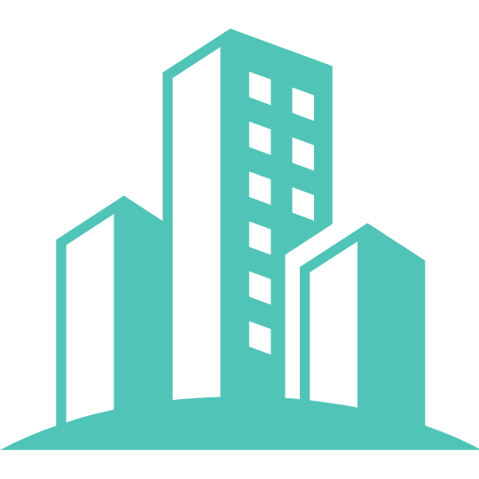 Teal Building Icon